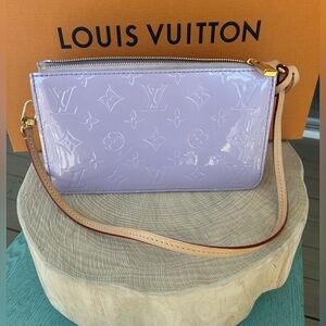 Louis Vuitton Remix Lexington Pouch with Removable Strap in Glossy Lilac